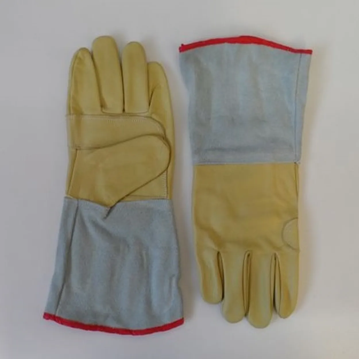 GUANTE FLEXICUER AMERICANO CUERO VAQUETA AMARILLO PUÑO LARGO