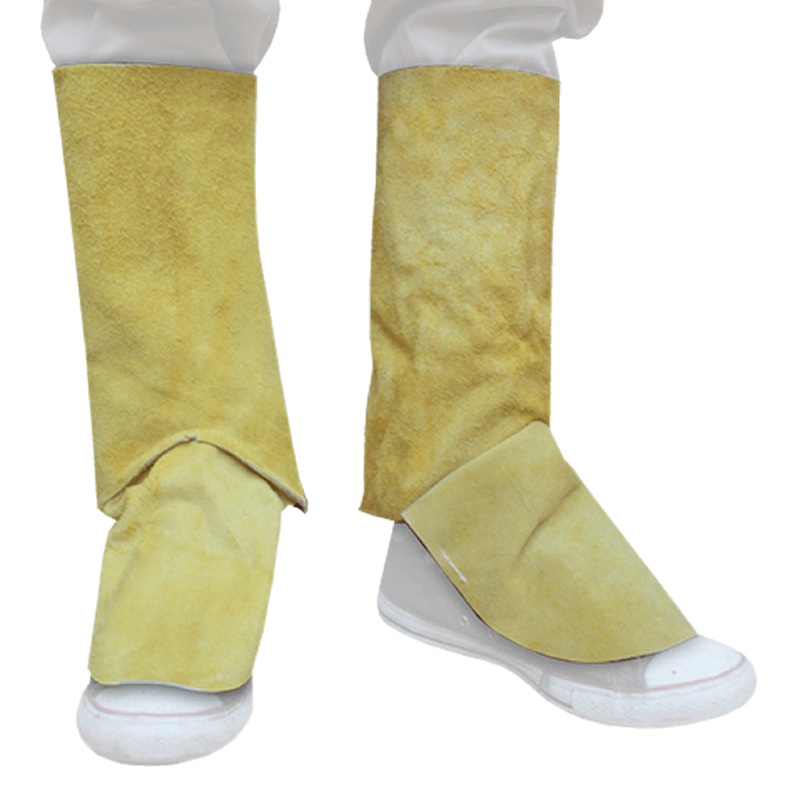 POLAINA DE CUERO DESCARNE SOLDADOR CON HEBILLAS