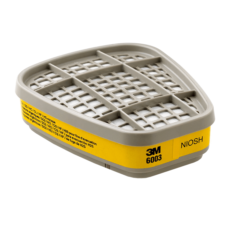 3M FILTRO 6003 PARA VAPORES ORGÁNICOS Y GASES ÁCIDOS (19840)
